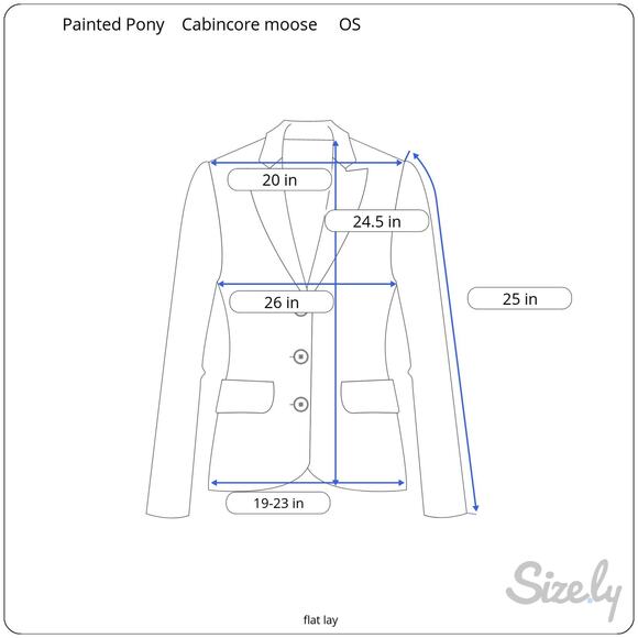 Vintage Painted Pony Moose Bear Coyote Print Cropped Tapestry Jacket Beaded - Picture 10 of 11